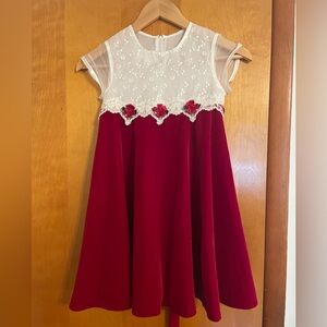 Bonnie Jean Velour Holiday Dress Sz 6